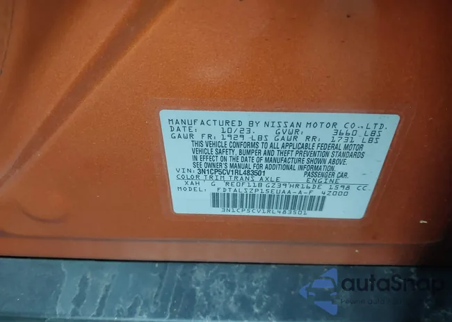 3N1CP5CV1RL483501: 41768146