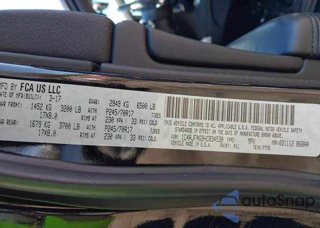 1C4RJFAG9HC834538: 41769465