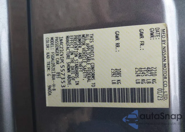 1N4CZ1CV1PC557353: 41769309