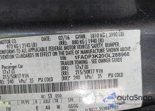 1FADP3K20GL288968: 41769372