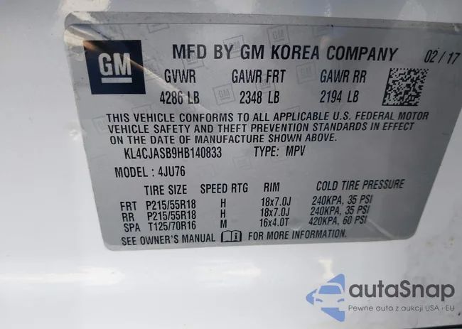 KL4CJASB9HB140833: 41772669