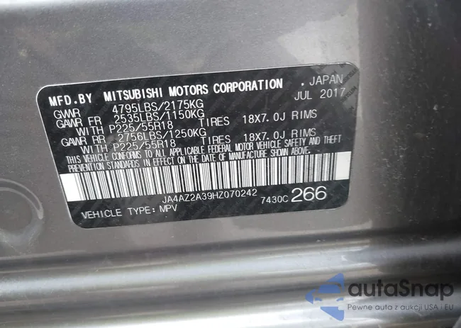 JA4AZ2A39HZ070242: 41774557