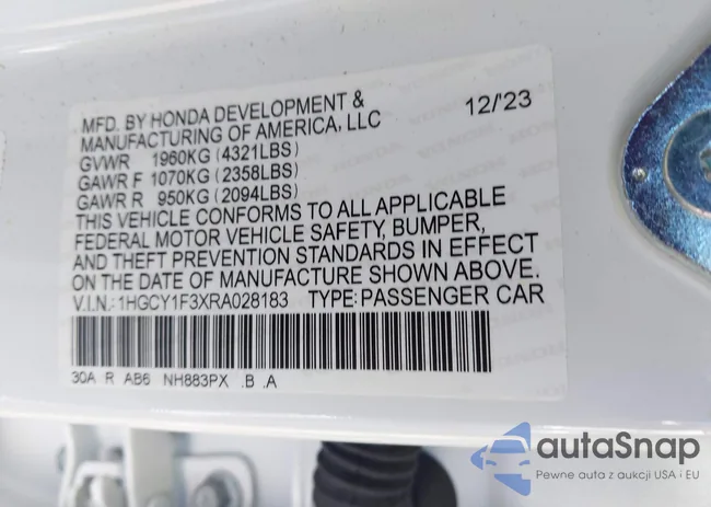 1HGCY1F3XRA028183: 41774769