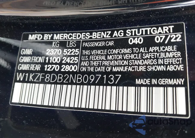 W1KZF8DB2NB097137: 41778662