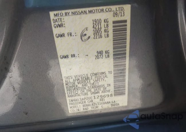 1N4AL3AP2EC129698: 41778931