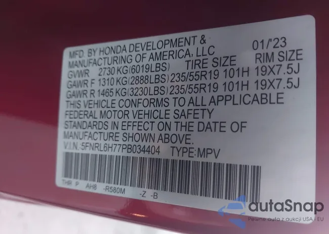 5FNRL6H77PB034404: 41779682