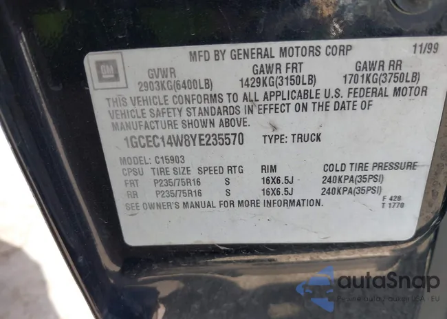 1GCEC14W8YE235570: 41778993