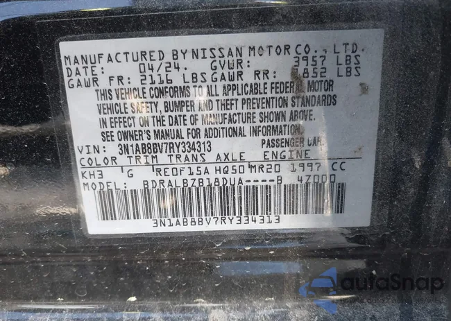 3N1AB8BV7RY334313: 41779127