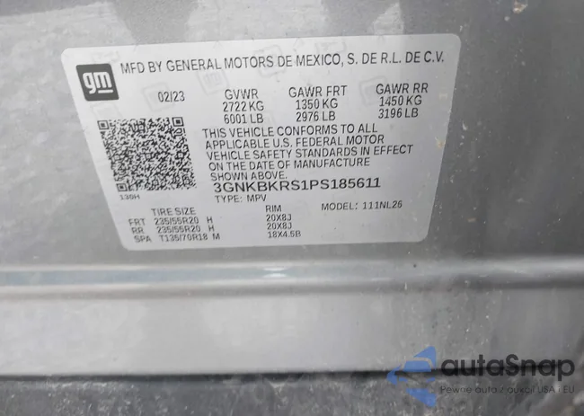 3GNKBKRS1PS185611: 41779239