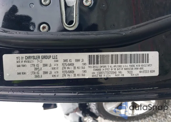 1C6RR7UT7DS722948: 41779347