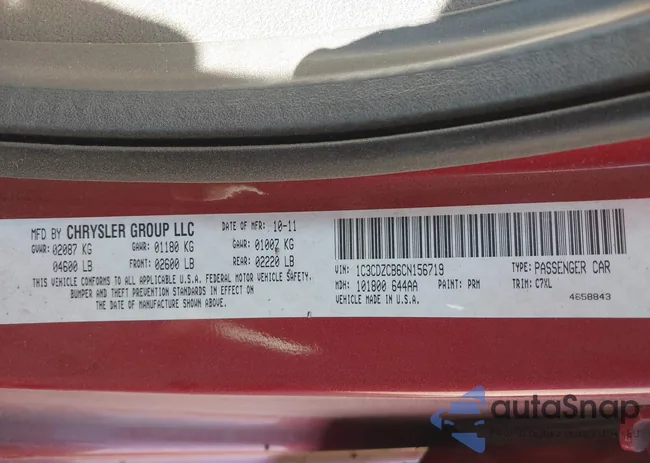 1C3CDZCB6CN156719: 41779983