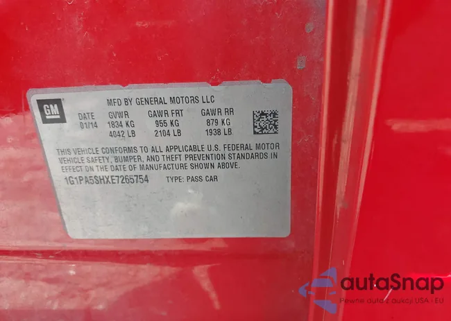 1G1PA5SHXE7265754: 41780099