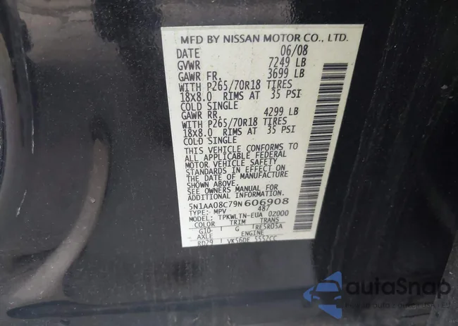 5N1AA08C79N606908: 41780225