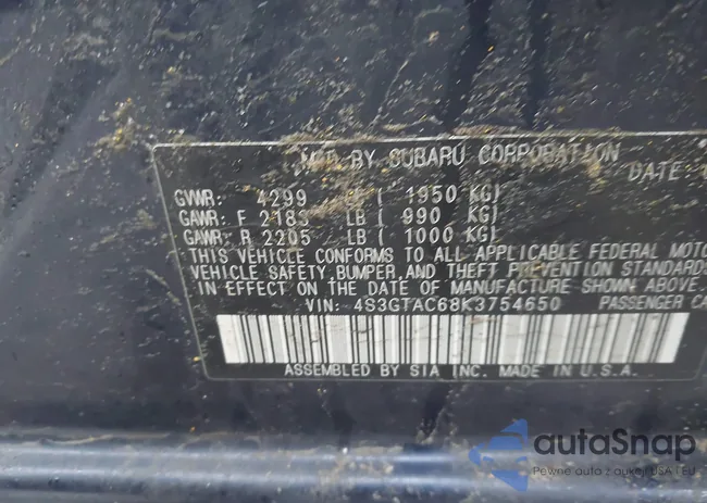 4S3GTAC68K3754650: 41782147