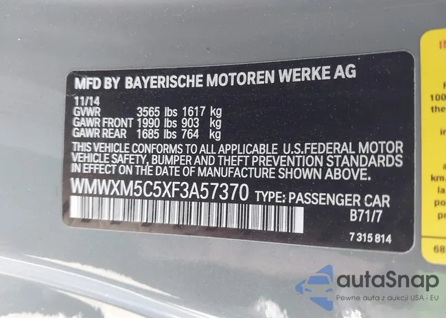 WMWXM5C5XF3A57370: 41782269