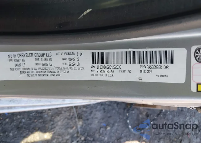 1C3CDZAB2EN222933: 41784206