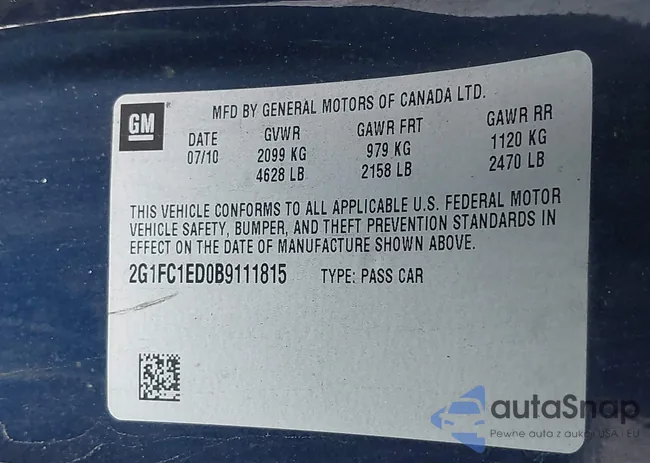 2G1FC1ED0B9111815: 41785190