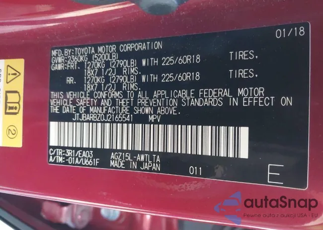 JTJBARBZ0J2165541: 41786897