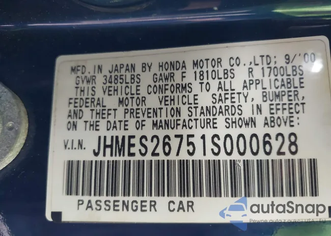 JHMES26751S000628: 41787588