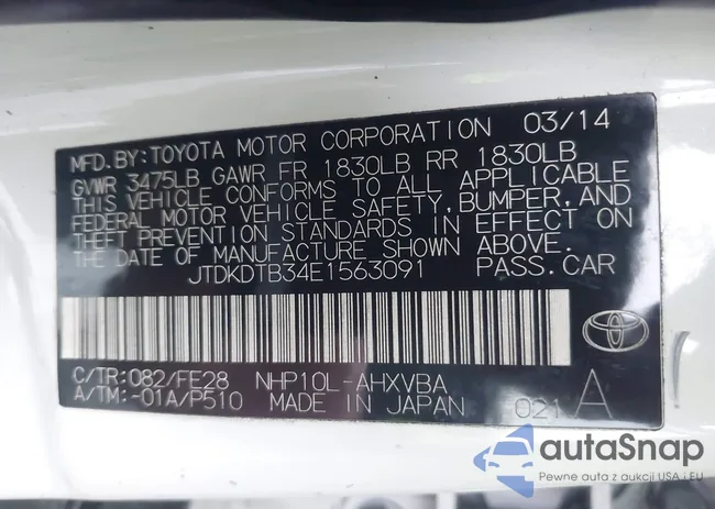 JTDKDTB34E1563091: 41788399