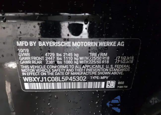 WBXYJ1C08L5P45302: 41788245