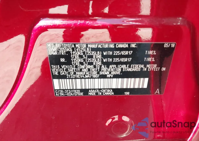 2T3ZFREV4JW471807: 41789906