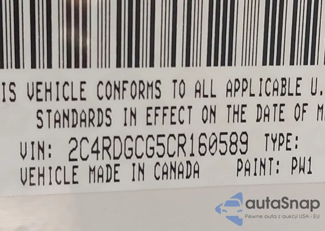 2C4RDGCG5CR160589: 41790582