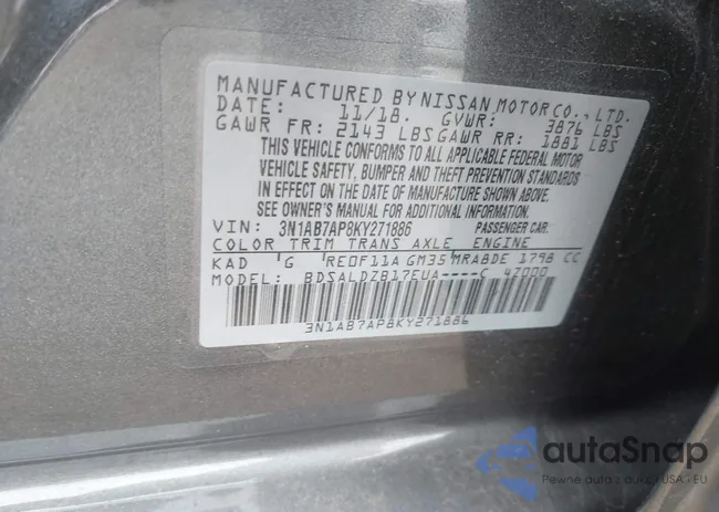 3N1AB7AP8KY271886: 41791430