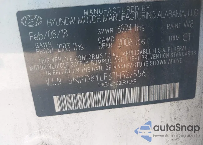 5NPD84LF3JH322556: 41791625