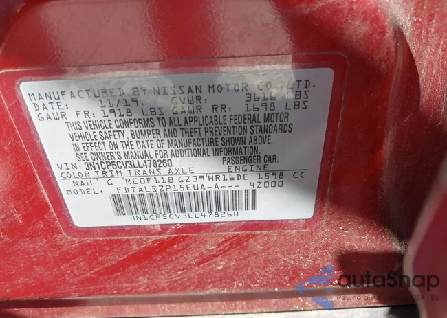 3N1CP5CV3LL478260: 41791695