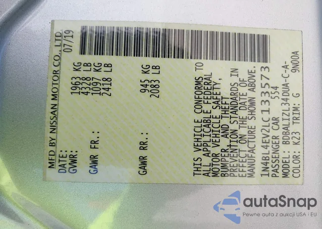 1N4BL4EV2LC133573: 41792276