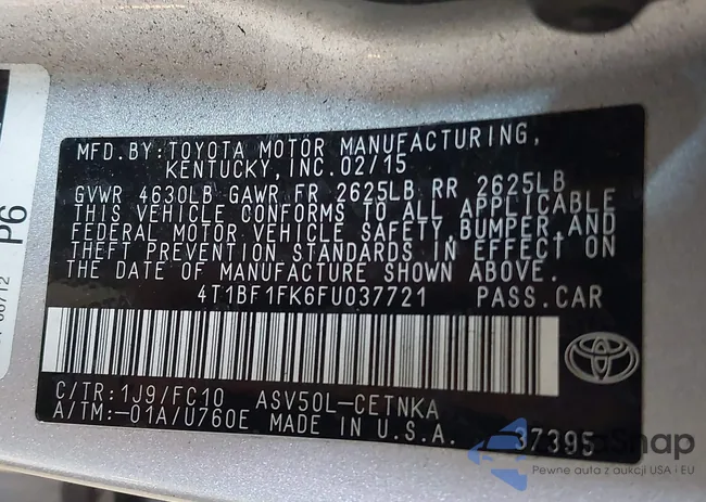 4T1BF1FK6FU037721: 41793466