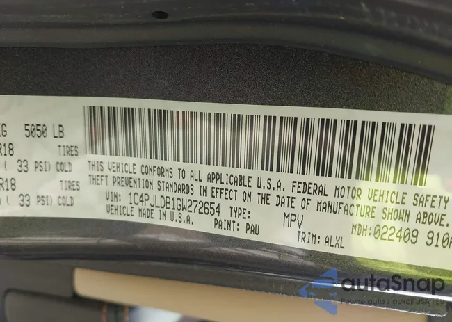 1C4PJLDB1GW272654: 41793549