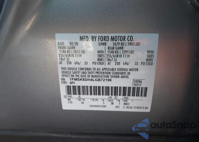 1FMSK8DH4LGB72198: 41794957