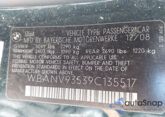 WBANV93539C135517: 41795801