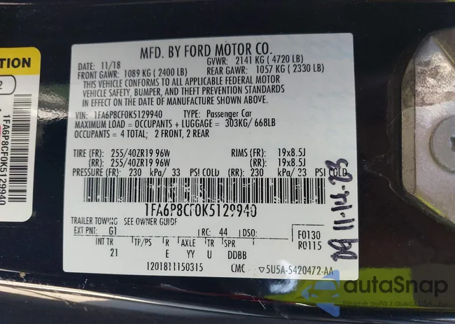 1FA6P8CF0K5129940: 41795075