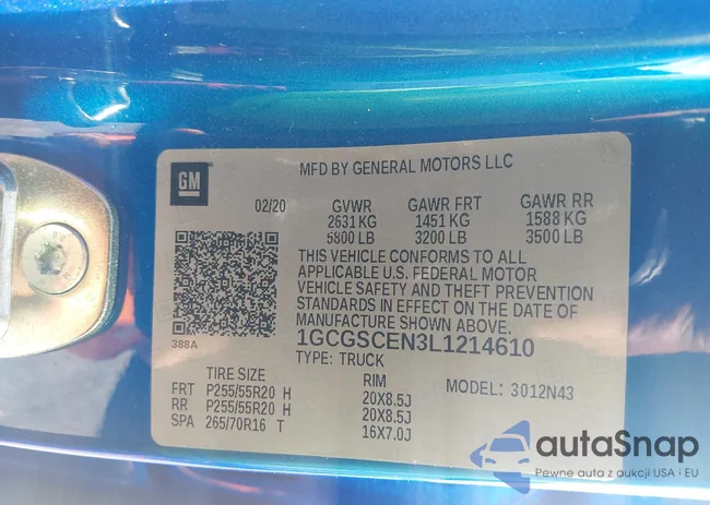 1GCGSCEN3L1214610: 41796734