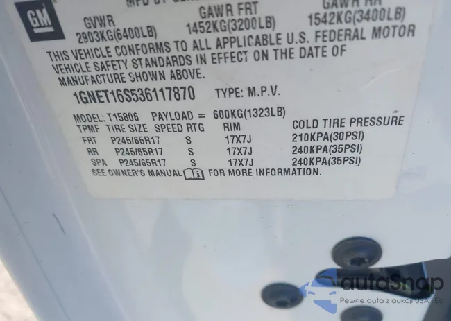 1GNET16S536117870: 41798337