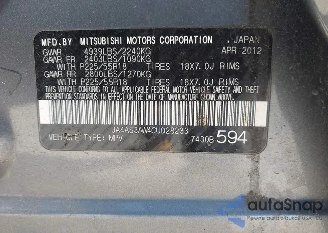 JA4AS3AW4CU028233: 41799103