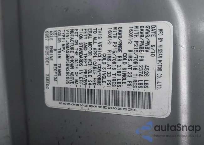 JN8AS5MV5BW266085: 41800807