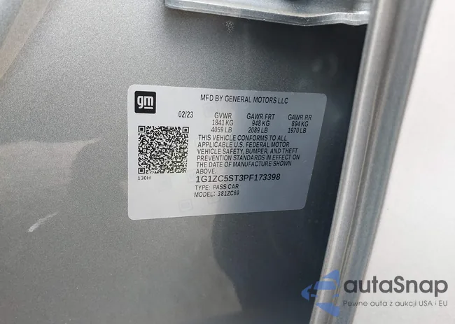 1G1ZC5ST3PF173398: 41799946