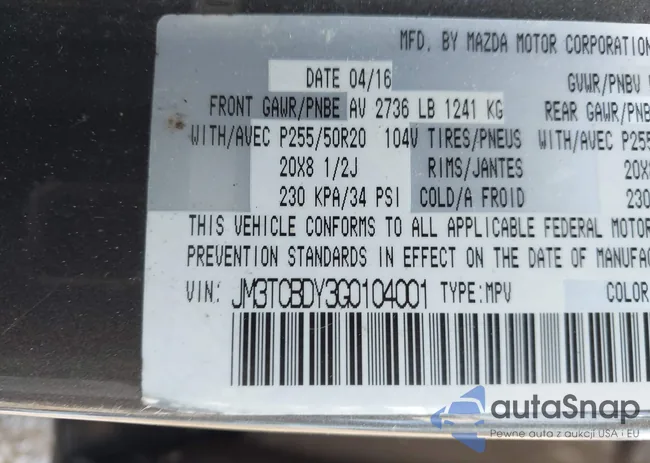 JM3TCBDY3G0104001: 41801634