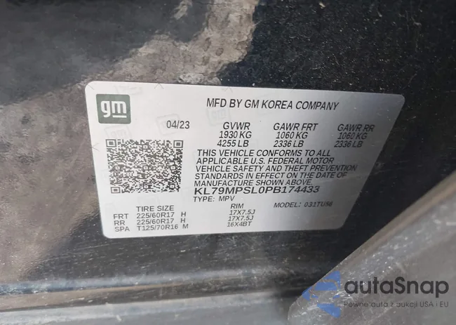 KL79MPSL0PB174433: 41801773