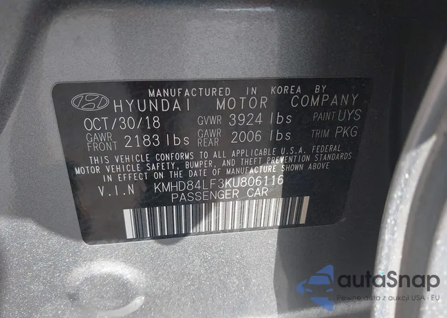 KMHD84LF3KU806116: 41803325