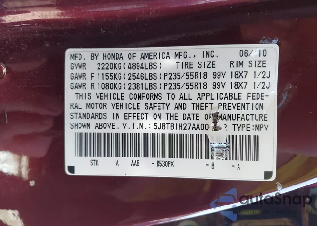 5J8TB1H27AA008662: 41802936