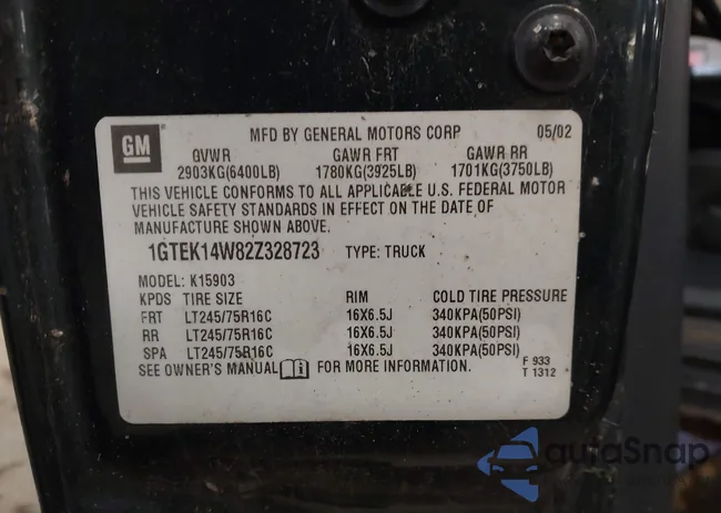 1GTEK14W82Z328723: 41804480