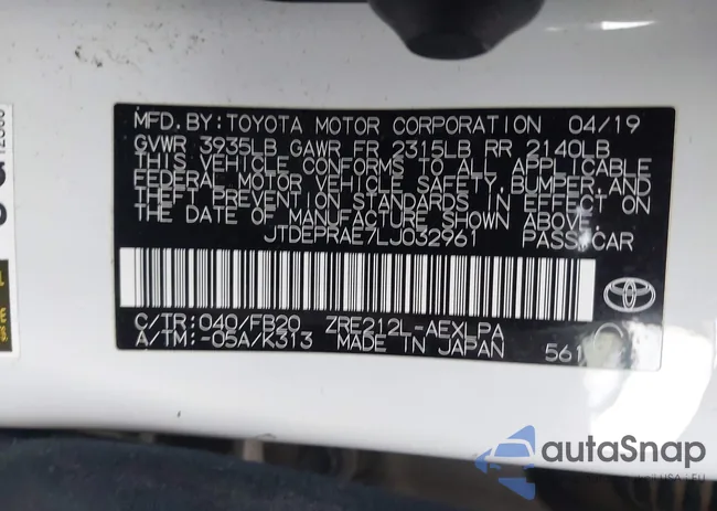 JTDEPRAE7LJ032961: 41806607