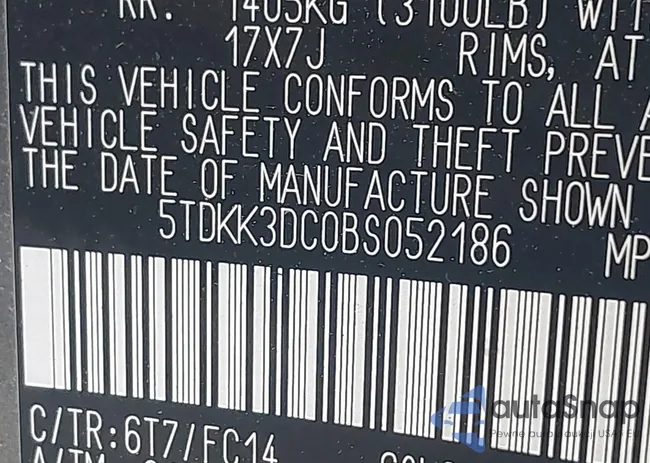 5TDKK3DC0BS052186: 41808553