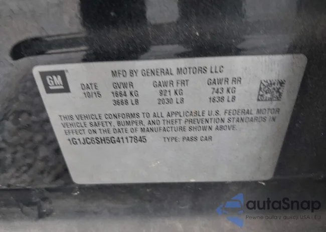 1G1JC6SH5G4117845: 41809778