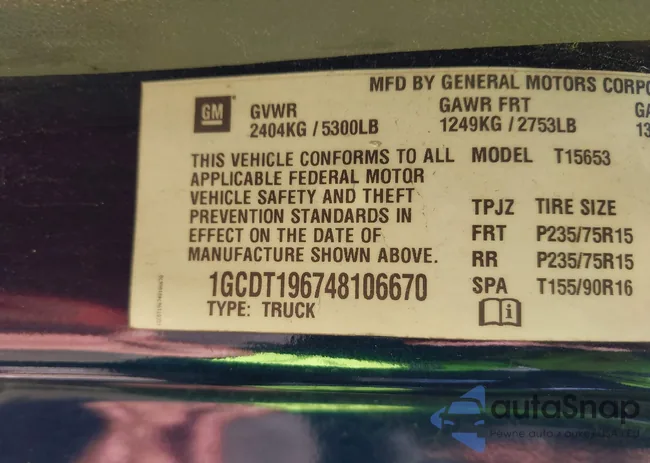 1GCDT196748106670: 41810058